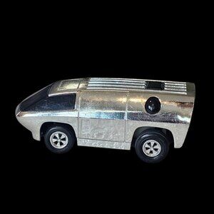 Vintage 1977 Mego‎ Speed Burners 1st Gen 1/64 Scale Silver Chrome Van Needs Work